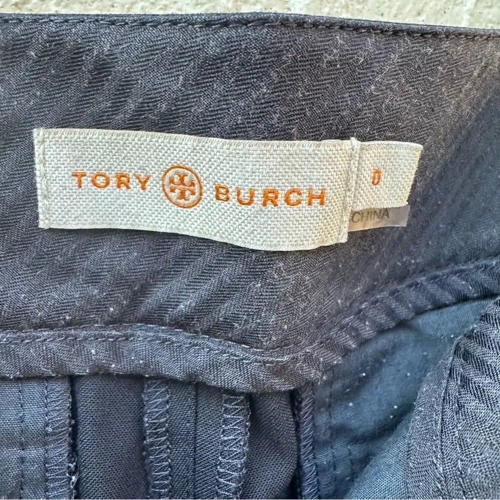 TORY BURCH‎ Crop Pant Black Size 0 Stretch Office Business Casual Career